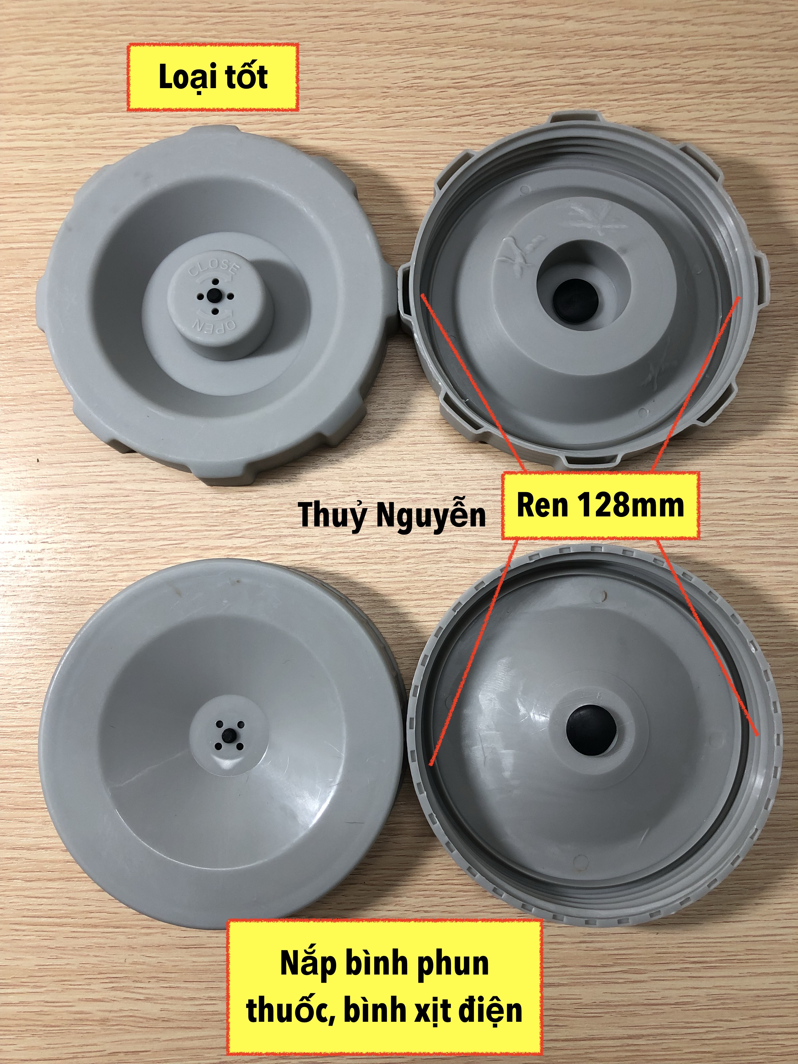 Nắp đậy bình phun thuốc trừ sâu, bình xịt điện