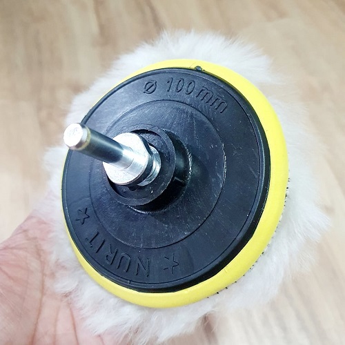 [HCM]Bộ 3 Gồm Phớt 10cm (đế) Mài Nhựa - Miếng Dán Lông Đánh Bóng - Đầu Chuyển Đổi