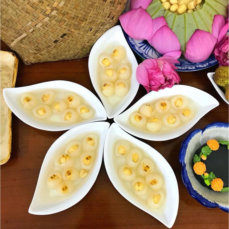 Hạt Sen Long Nhãn Ngâm Nước Đường Baan Mai