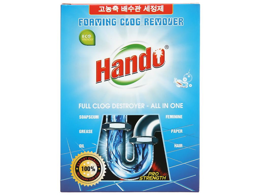 [Không dùng khi tắc bằng chất thải vô cơ] Bột Thông Cống Nghẹt 100g Xuất Khẩu Của Hando (Đã có mẫu mới)