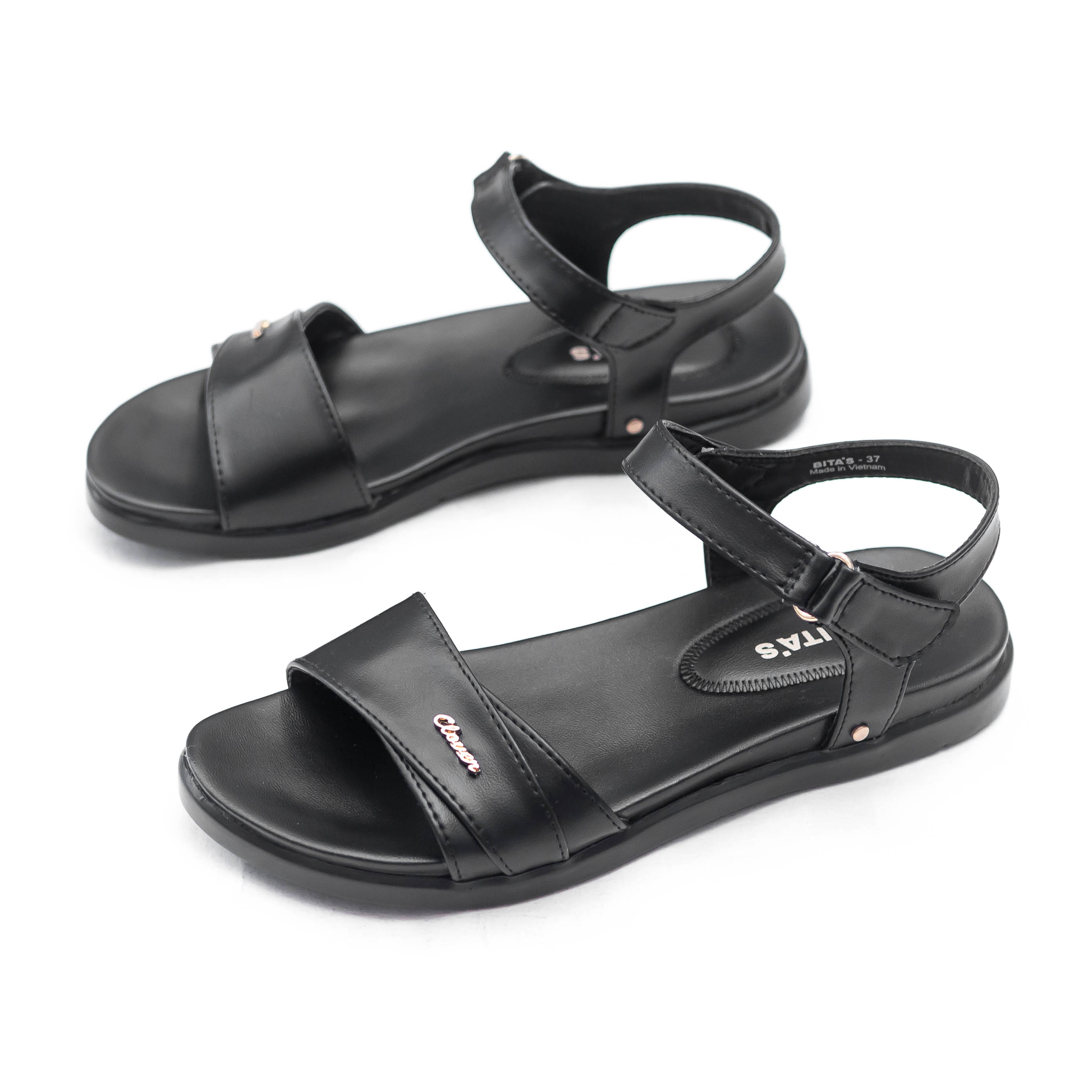 [Hoàn Xu] GIÀY SANDAL QUAI HẬU ĐẾ BẰNG NỮ BITA'S SYN.287 (ĐEN + KEM + NÂU + TRẮNG) - BITAS