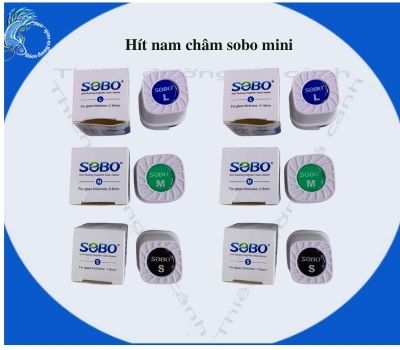 Dụng cụ chà hồ hít nam châm Sobo mini cho hồ cá có size S.M,L