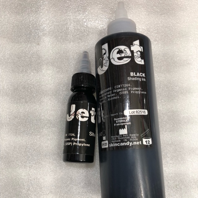 Mực xăm đen Jet Black 30ml