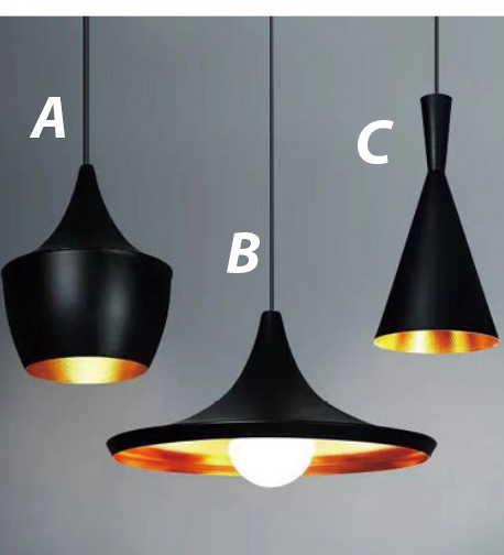 Đèn chao thả bàn ăn, quán cafe N1-ABC đơn chiếc