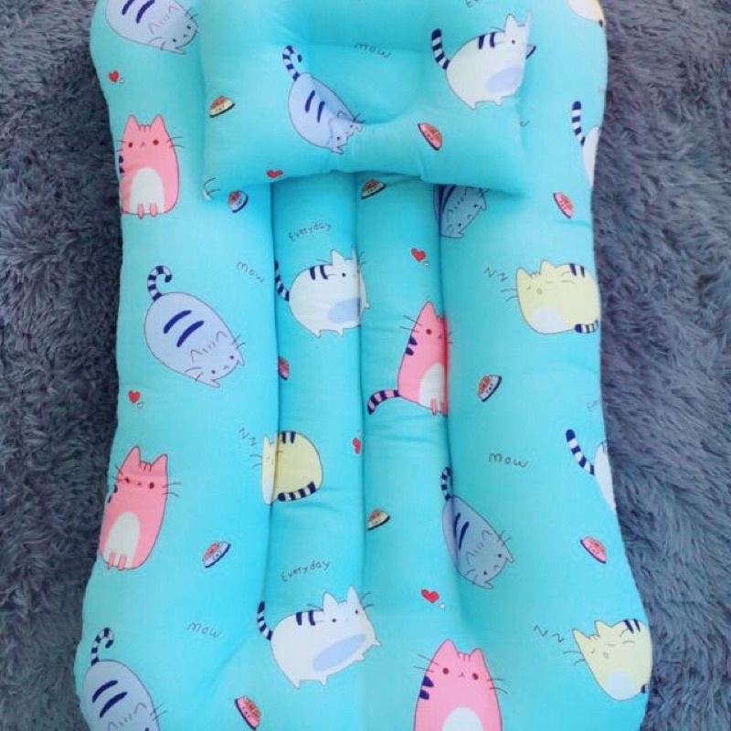 Đệm ngủ kèm gối cho bé sơ sinh