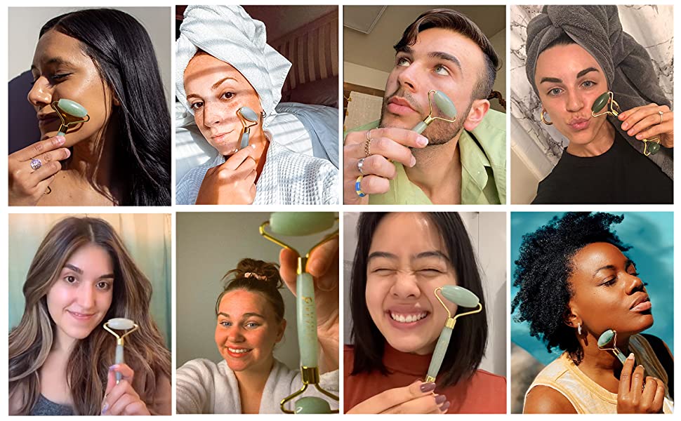 Thanh Lăn Mát xa Mặt & Mắt Revlon Jade Facial Roller