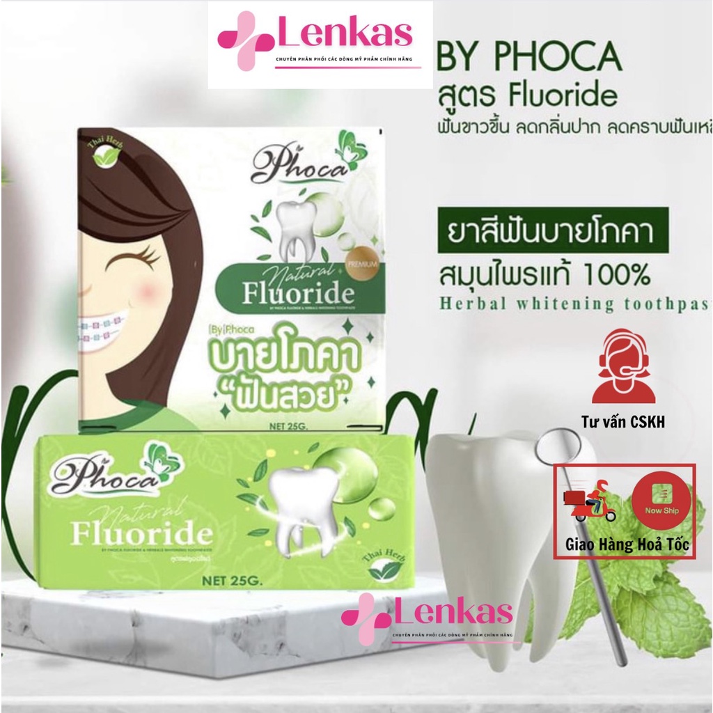 Kem Đánh Răng Thảo Dược Phoca Thái Lan 25G