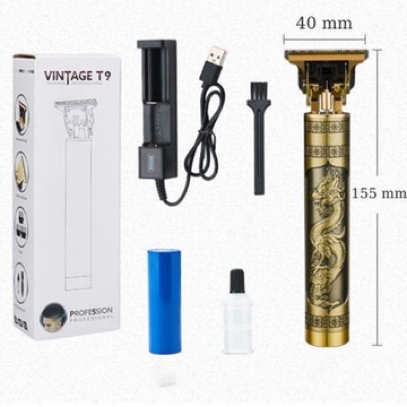 Tông đơ cắt tóc chấn viền vintage T9
