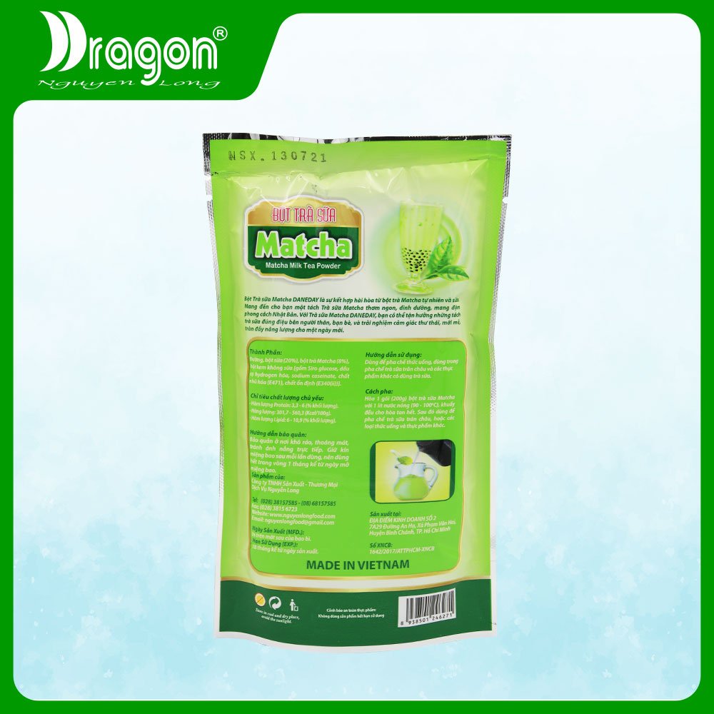 Bột trà sữa matcha DANEDAY 200G