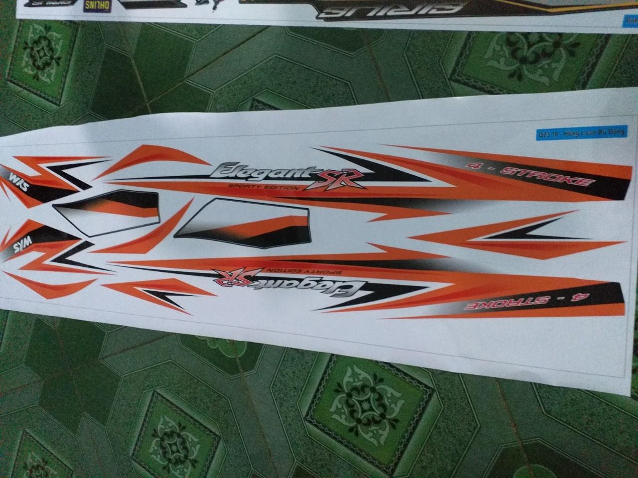 Tem rời  dán xe elegant