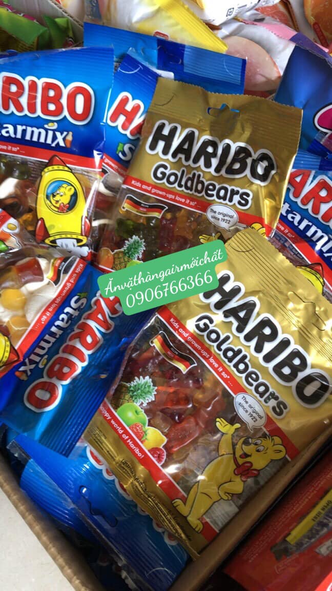 Kẹo dẻo trái cây haribo đức đủ loại
