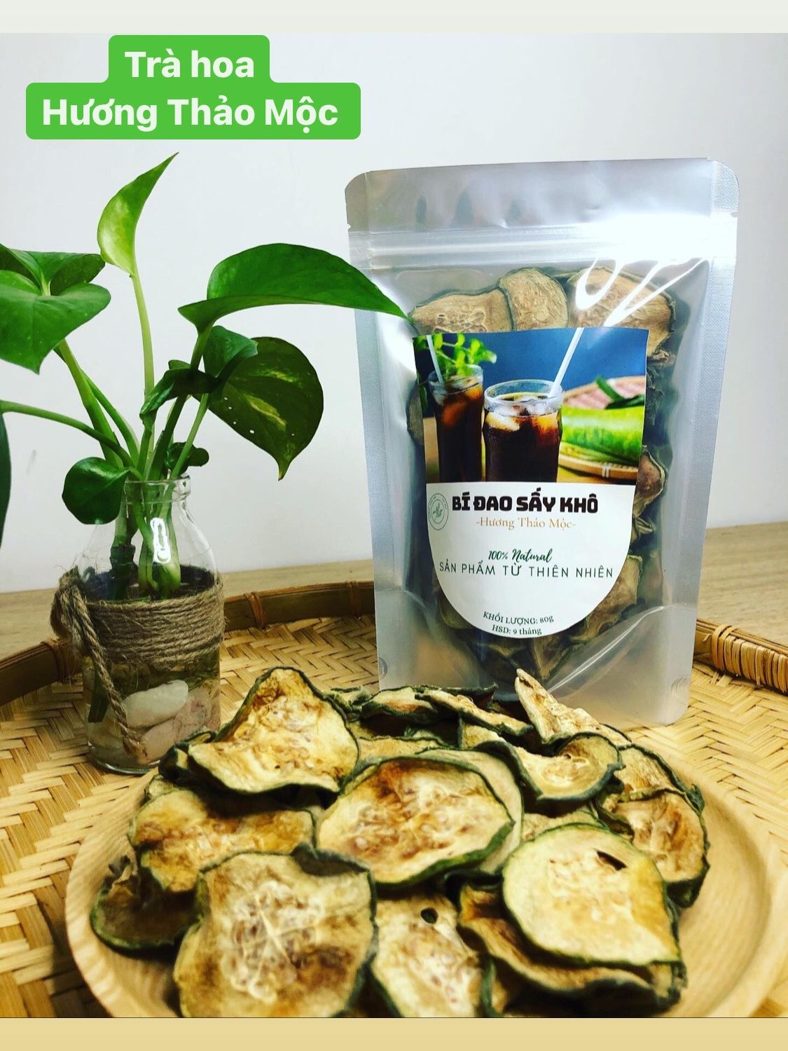 Trà Bí Đao Sấy Khô (Thanh Nhiệt - Mát Gan) - Trà Hoa Natural Thảo Mộc