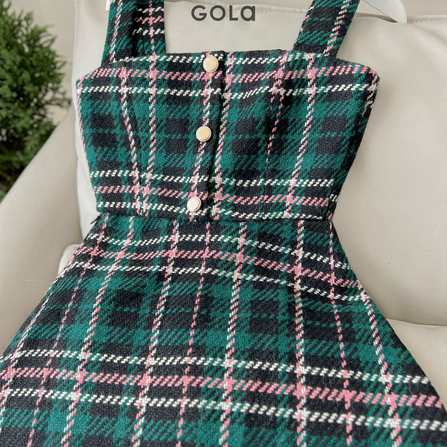 SET POMILA - Set chân váy và áo tweed
