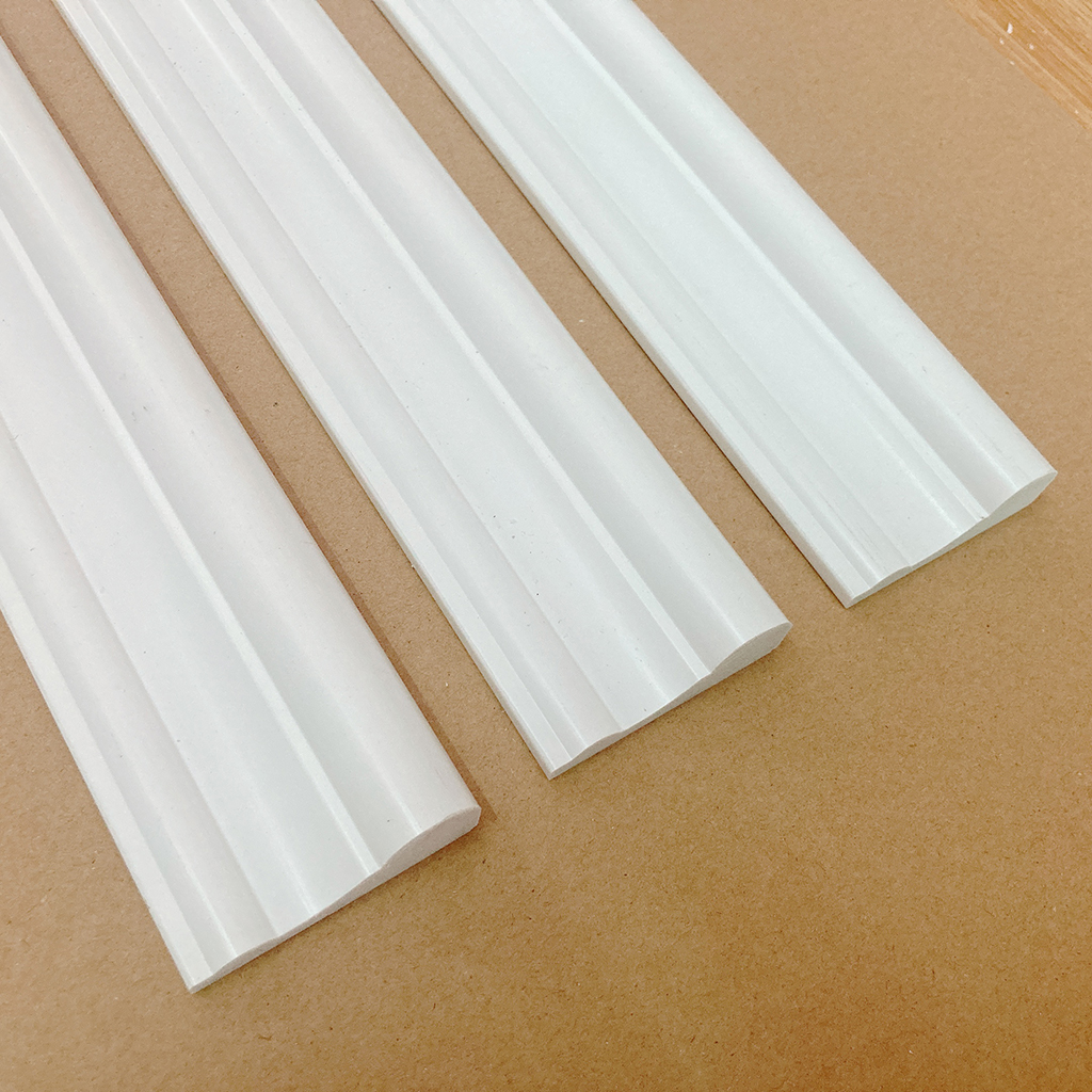 Phào chỉ nhựa, chỉ lưng 5cm trắng