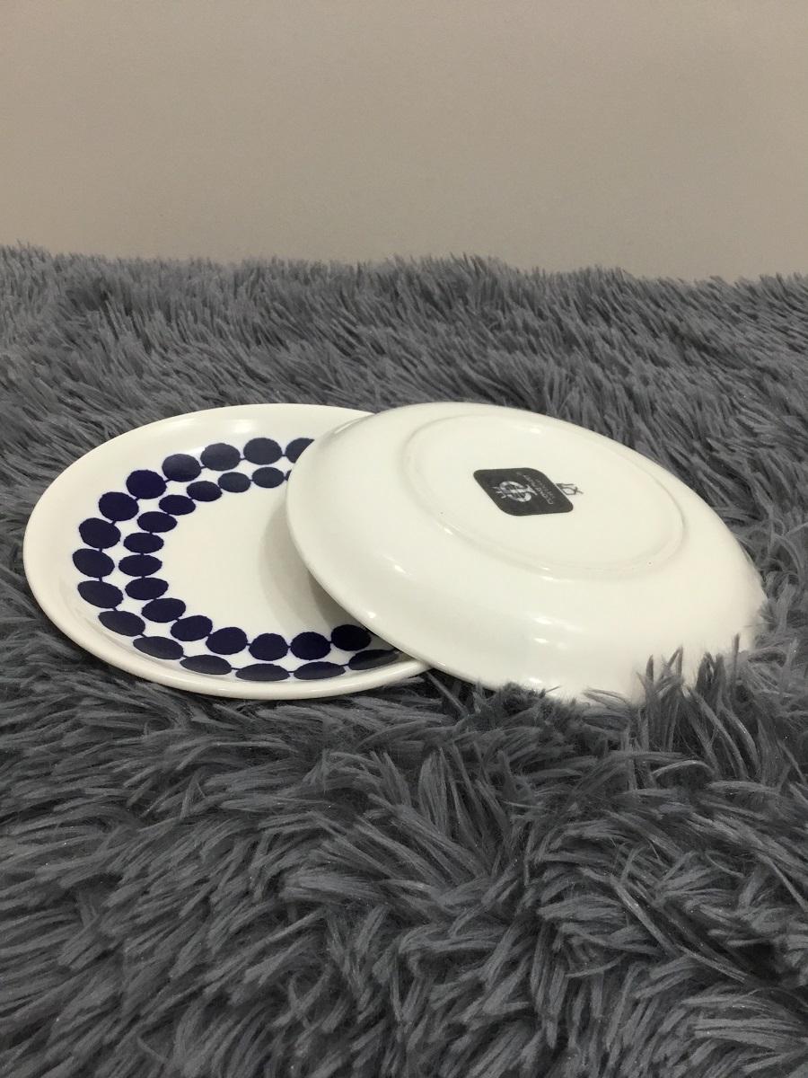 DĨA CHẤM XANH 15 CM - GỐM SỨ CƯỜNG PHÁT