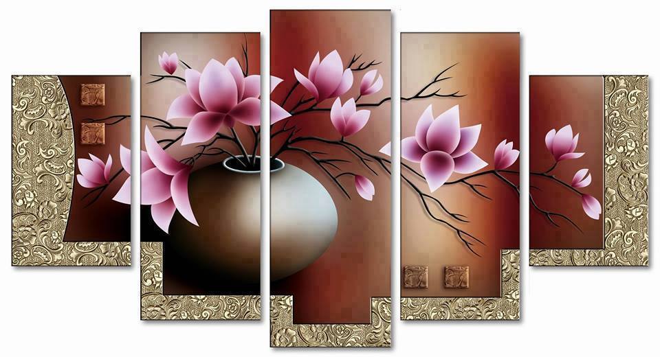 Tranh nghệ thuật hoa đào BinbinTNT03 (75x143cm)