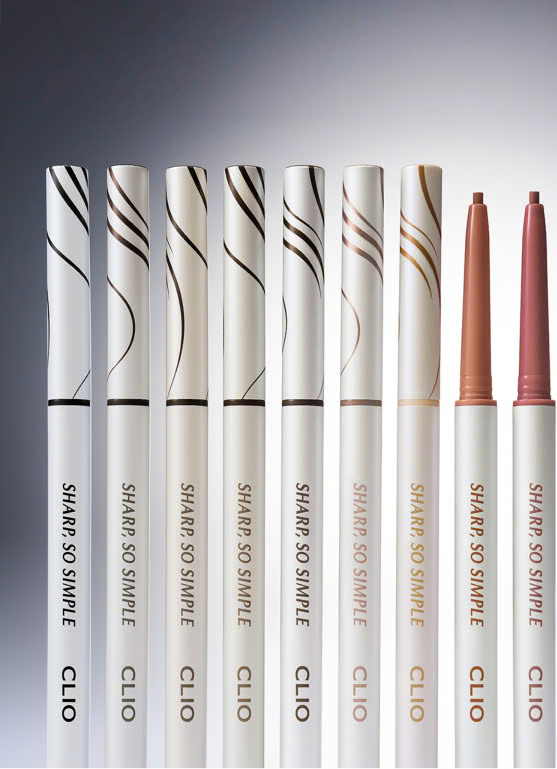 Bút kẻ Mắt Dạng Sáp Clio Sharp So Simple Waterproof Pencil Liner Đen - Nâu - Nâu Choco