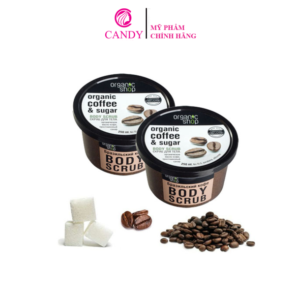 [HCM]Tẩy Tế Bào Chết Toàn Thân Organic Shop Organic Coffee & Sugar Body Scrub