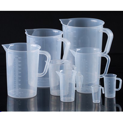 Bộ ca nhựa đong nguyên liệu loại tốt có vạch chia tiện dụng bền đẹp các cỡ 50ml, 250ml, 500ml, 1000ml, 2000ml, 3000ml, 5000ml - eBếp247