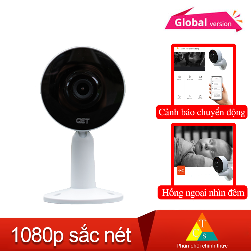 Camera giám sát mini QCT gen2 1080p quốc tế