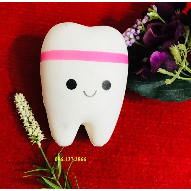 Tkdc Squishy Mô Phỏng Hình Chiếc Răng dễ thương