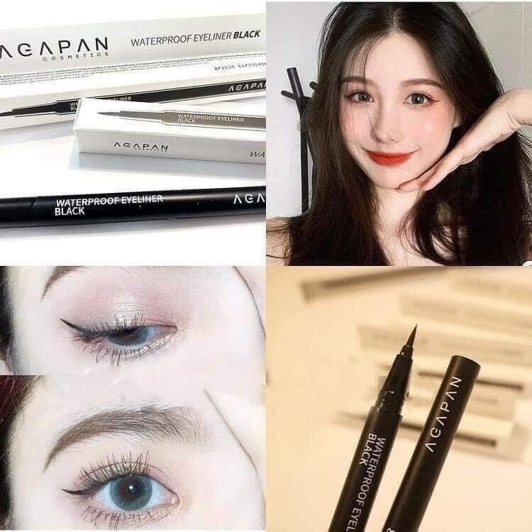 KẺ MẮT DẠ AGAPAN WATERPROOF EYELINER BLACK - Garis store