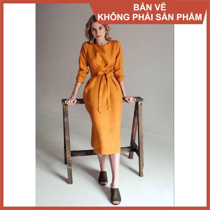 Rập giấy đầm kiểu nữ mã 973