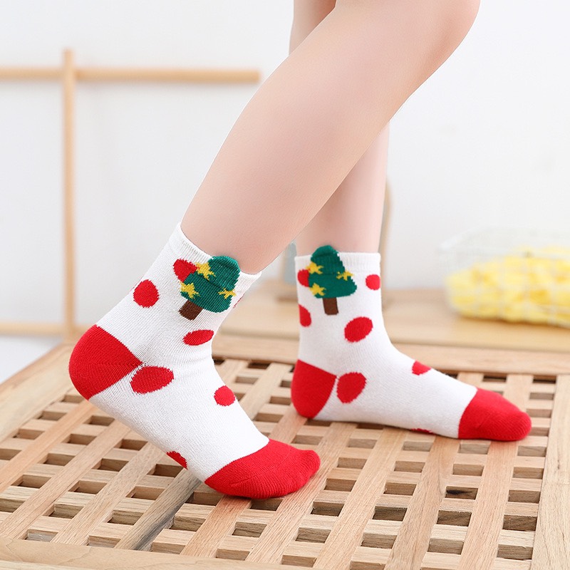 1 Đôi tất noel cao cổ cho bé hàng QC (1-12 tuổi)