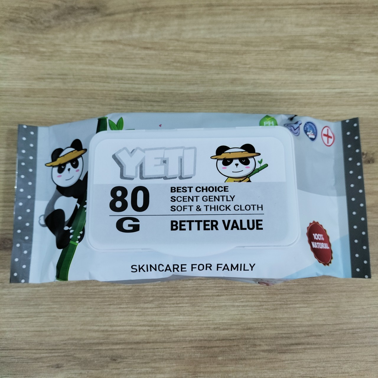 (Hỏa Tốc HCM)Khăn Giấy Ướt YeTi Thái Lan Không Mùi Xám 80gr