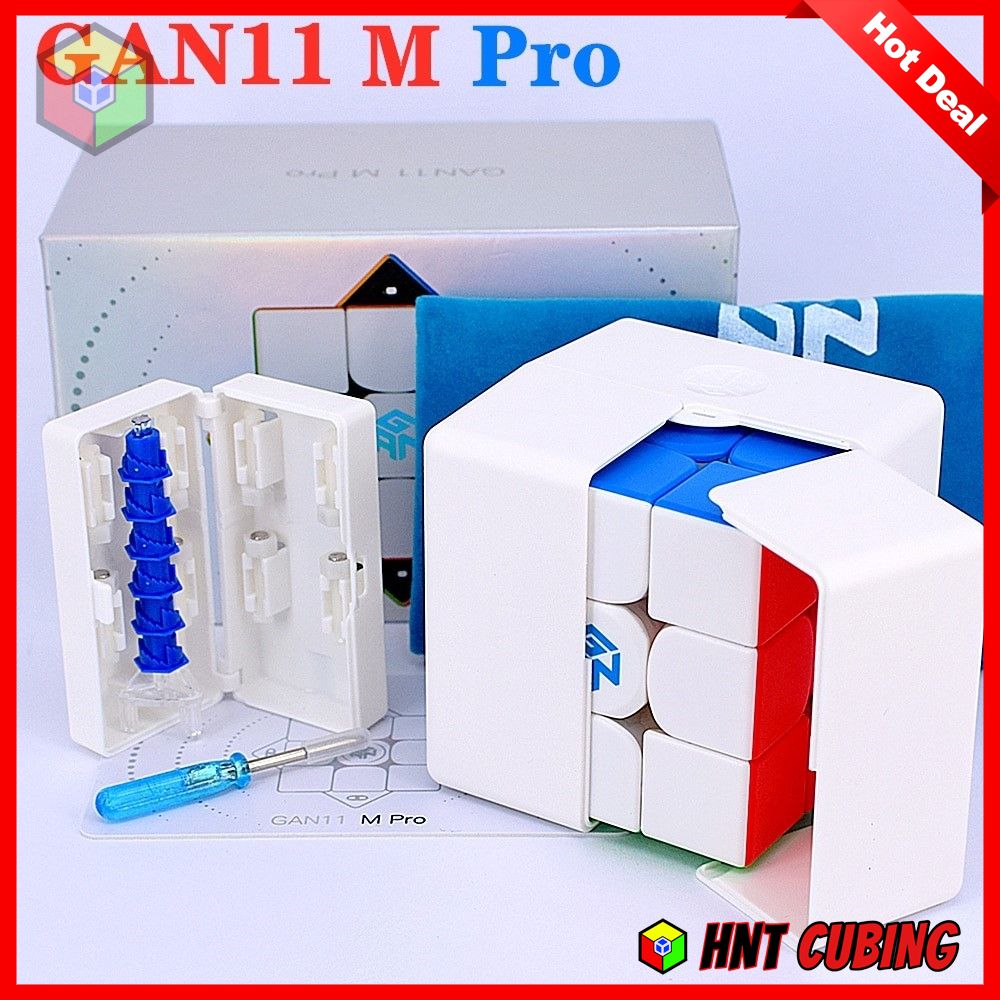 Rubik 3x3 Cao Cấp GAN 11 M Pro Nam Châm Core HNT Cubing