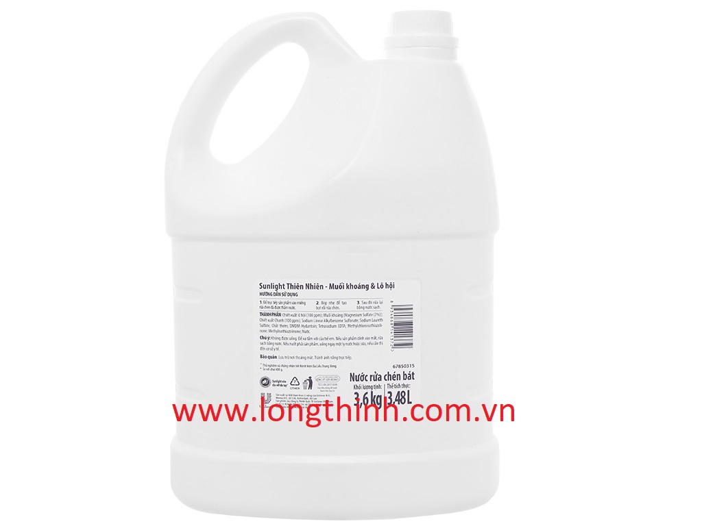 [HCM]Nước rửa chén Sunlight Thiên nhiên 3.6kg