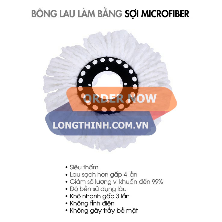 [HCM]Bộ 3 bông lau 360 trắng Ø16