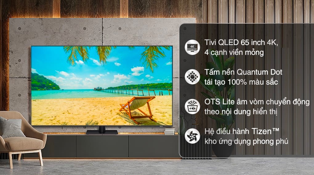 Smart Tivi QLED 4K 65 inch Samsung QA65Q70B (Giá áp dụng giao nội thành HN, HCM& các tỉnh liên hệ shop)