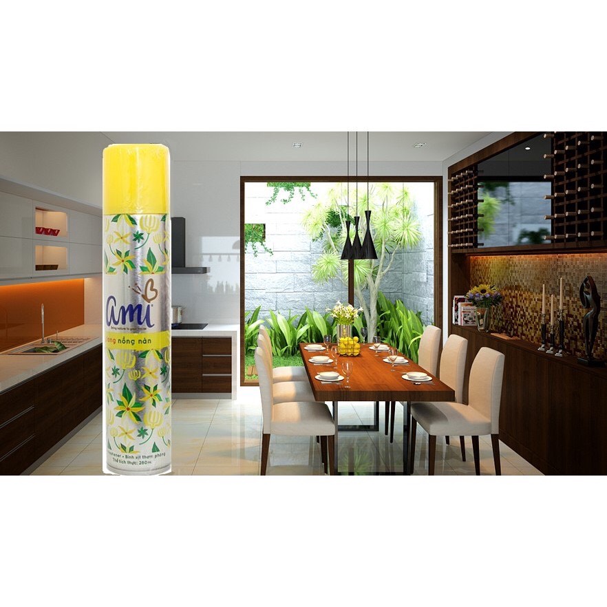 [HCM]Nước hoa xịt phòng Ami 280ml( new york hoa ylang lavender hoa hồng)