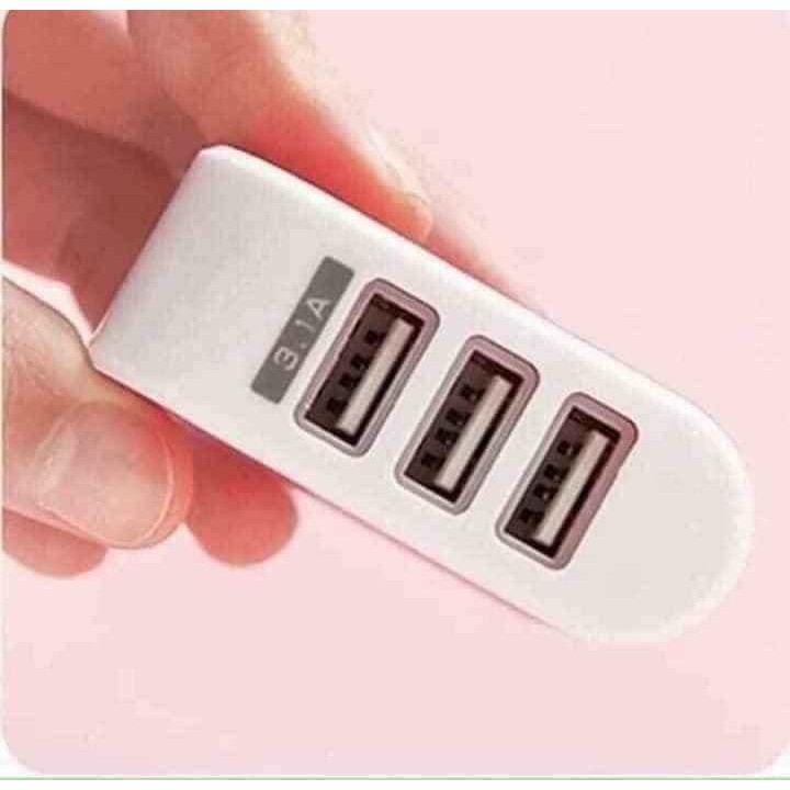 [Phụ Kiện] Củ sạc 3 cổng Usb ,Sạc Nhanh Điện Thoại. ĐTVM