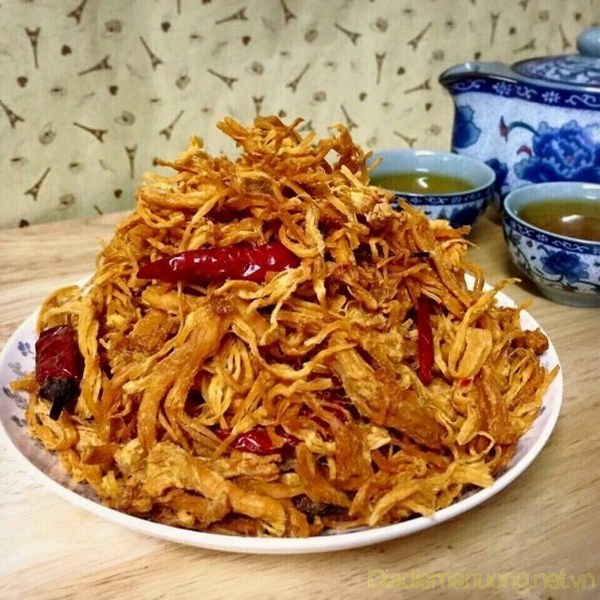 500G KHÔ GÀ CAY BƠ TỎI