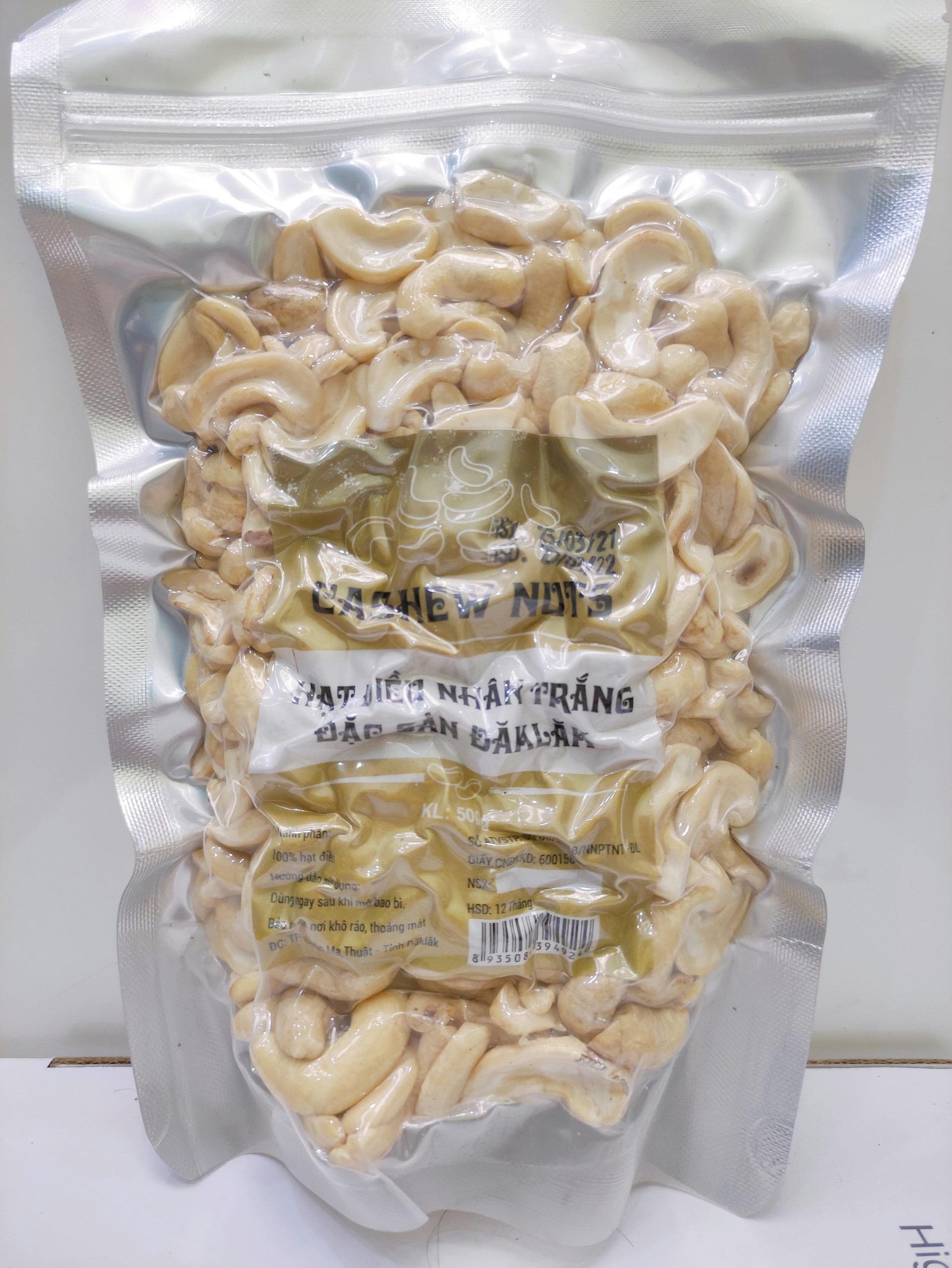 [500g] Hạt điều tươi vỡ đôi - Đặc sản ĐăkLăk
