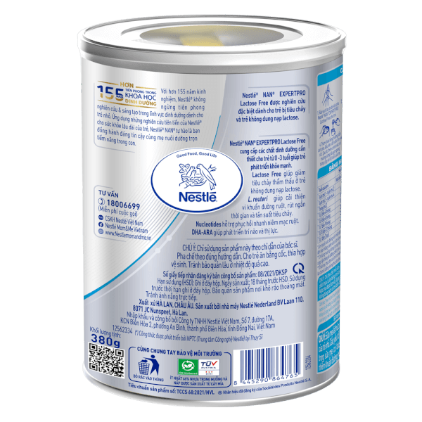 Sữa Bột Nan EXPERT PRO Lactose Free 380g (Tiêu Chảy)