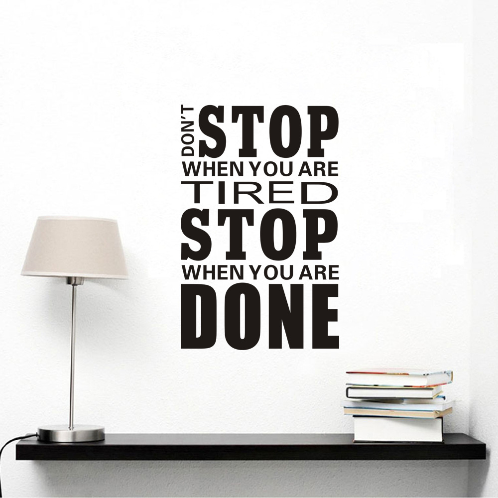 [HCM]Decal dán tường tiếng anh Dont Stop tạo động lực - trang trí văn phòng ý nghĩa AmyShop