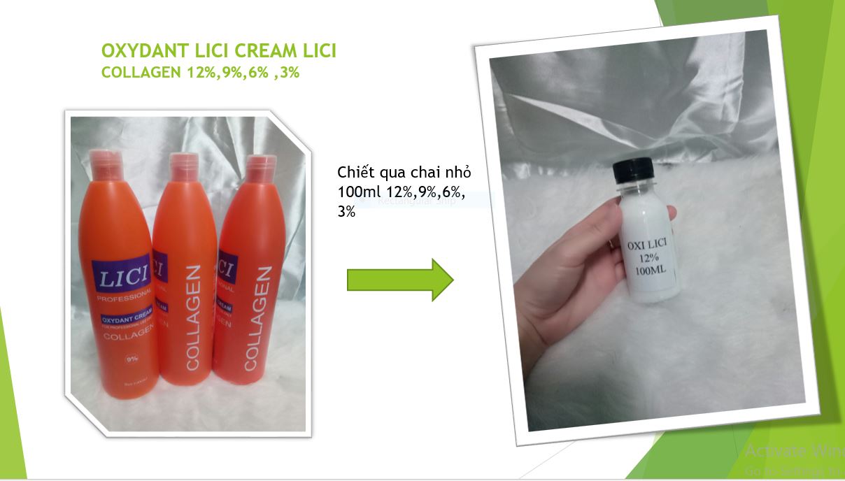 oxi chai nhỏ lici collagen