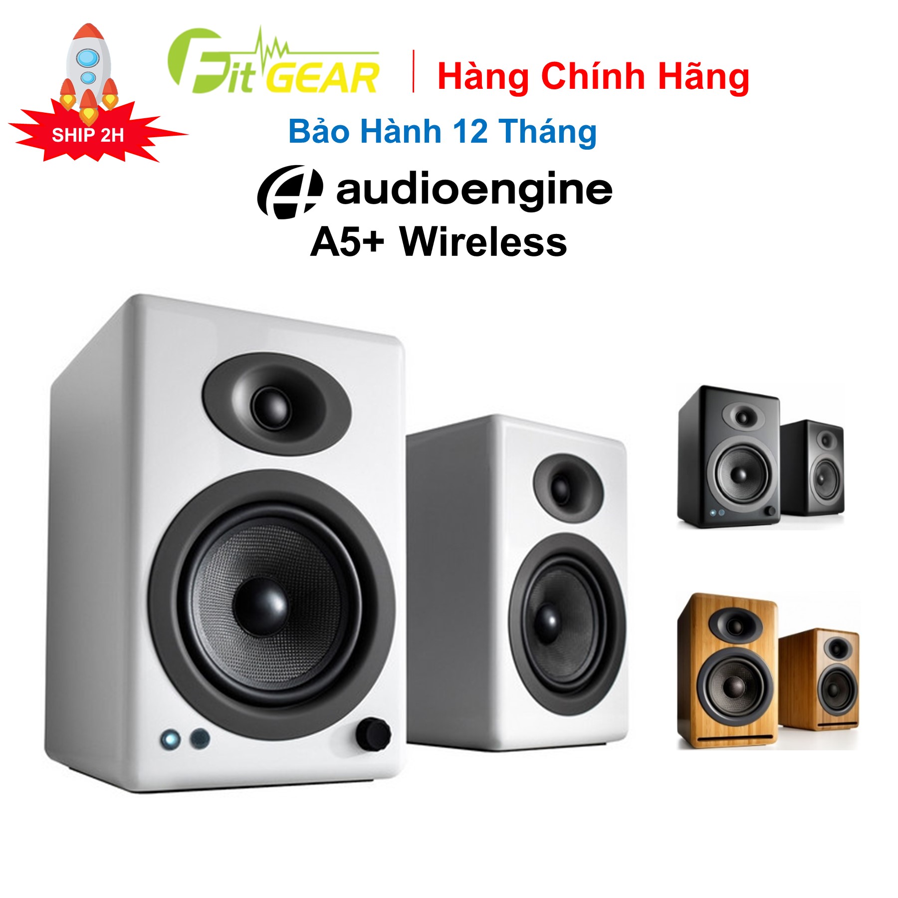 [Trả góp 0%]Loa Audioengine A5+ Wireless Chính Hãng - Bảo Hành 12 Tháng
