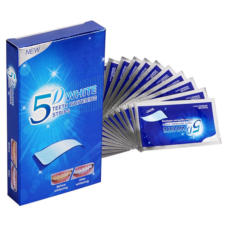 Set 7 Miếng dán trắng răng 3D/5D / 9D   White Teeth Whitening Strips, miếng dán trắng răng 3d miếng dán trắng răng chính hãng, miếng dán trắng răng crest 3d white , miếng dán trắng răng oral b A64