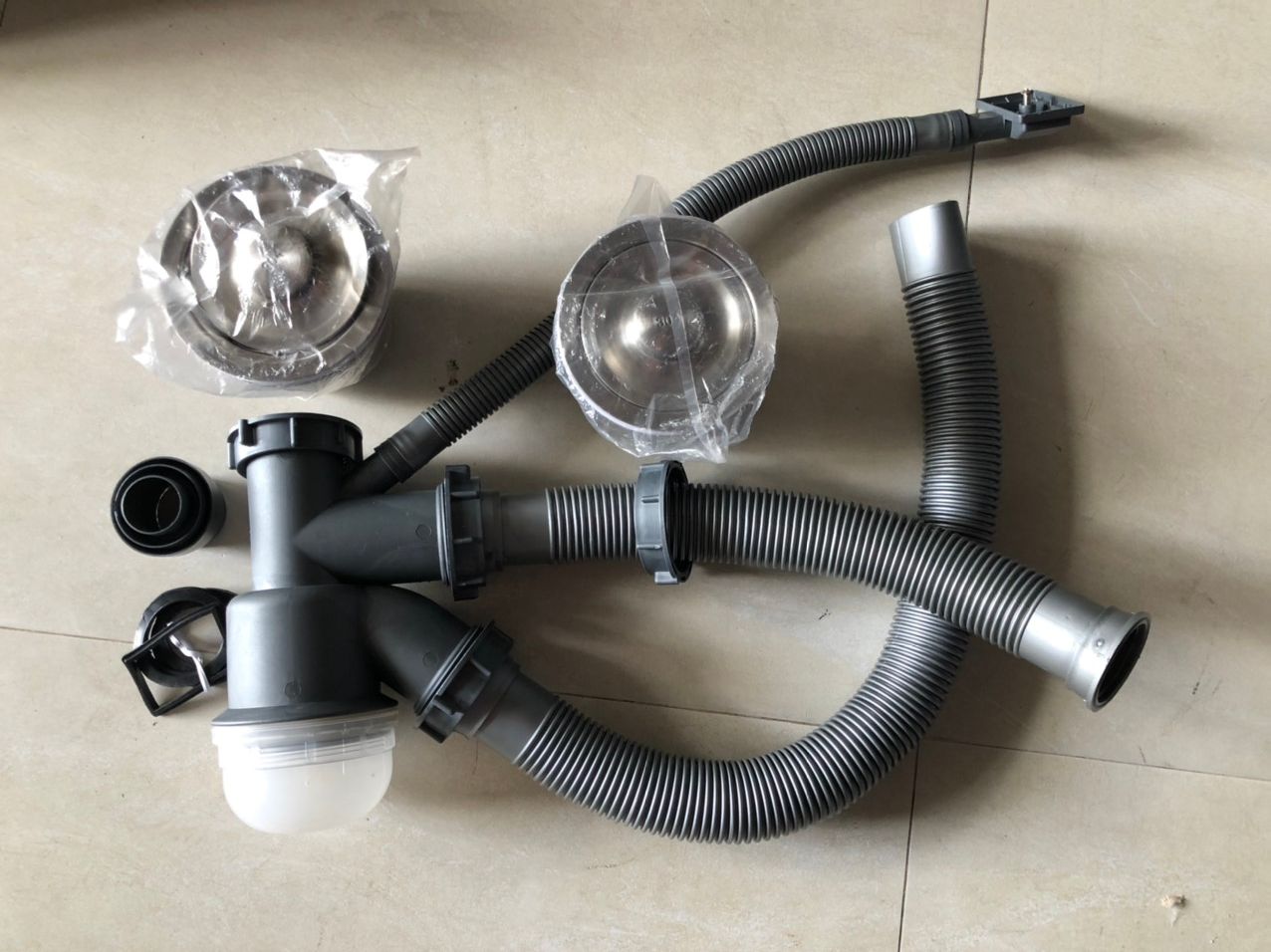 [HCM]Bộ Xả Bồn Rửa Chén Đôi 2 Hộc – Xi Phông Xả Chậu Rửa Chén