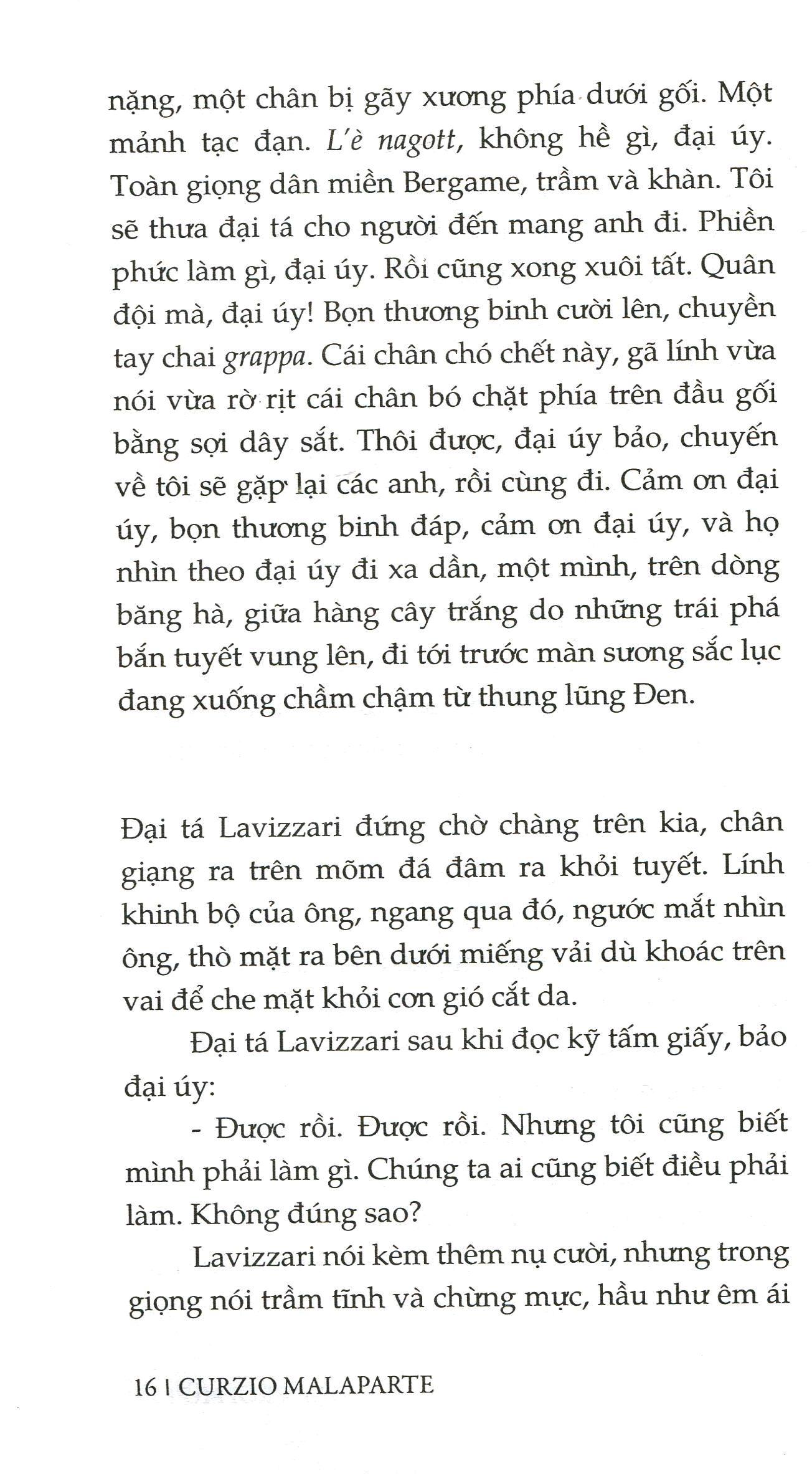Mặt Trời Mù - Curzio Malaparte, Bửu Ý