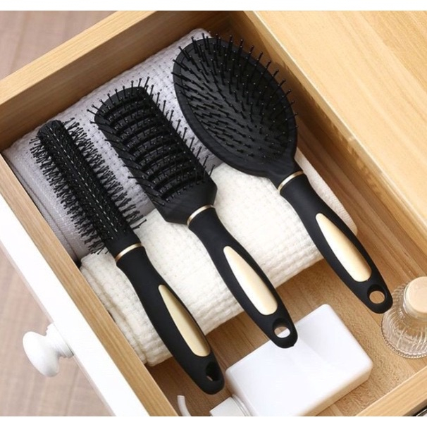 Set 3 lược gỡ rối tóc, lược chải đầu cho tóc suôn mượt
