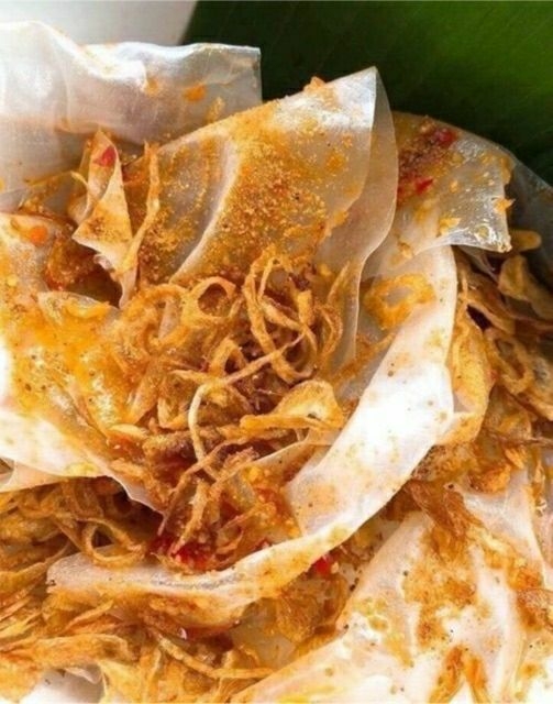 5 bịch Bánh tráng muối mịn hành phi/ tỏi phi