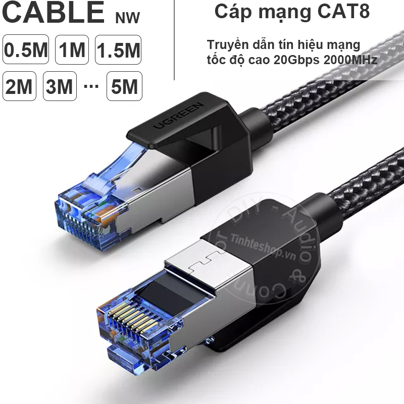 Ugreen nw153 high speed cat8 network cable 40gbps size from 0.5 to 20 meters