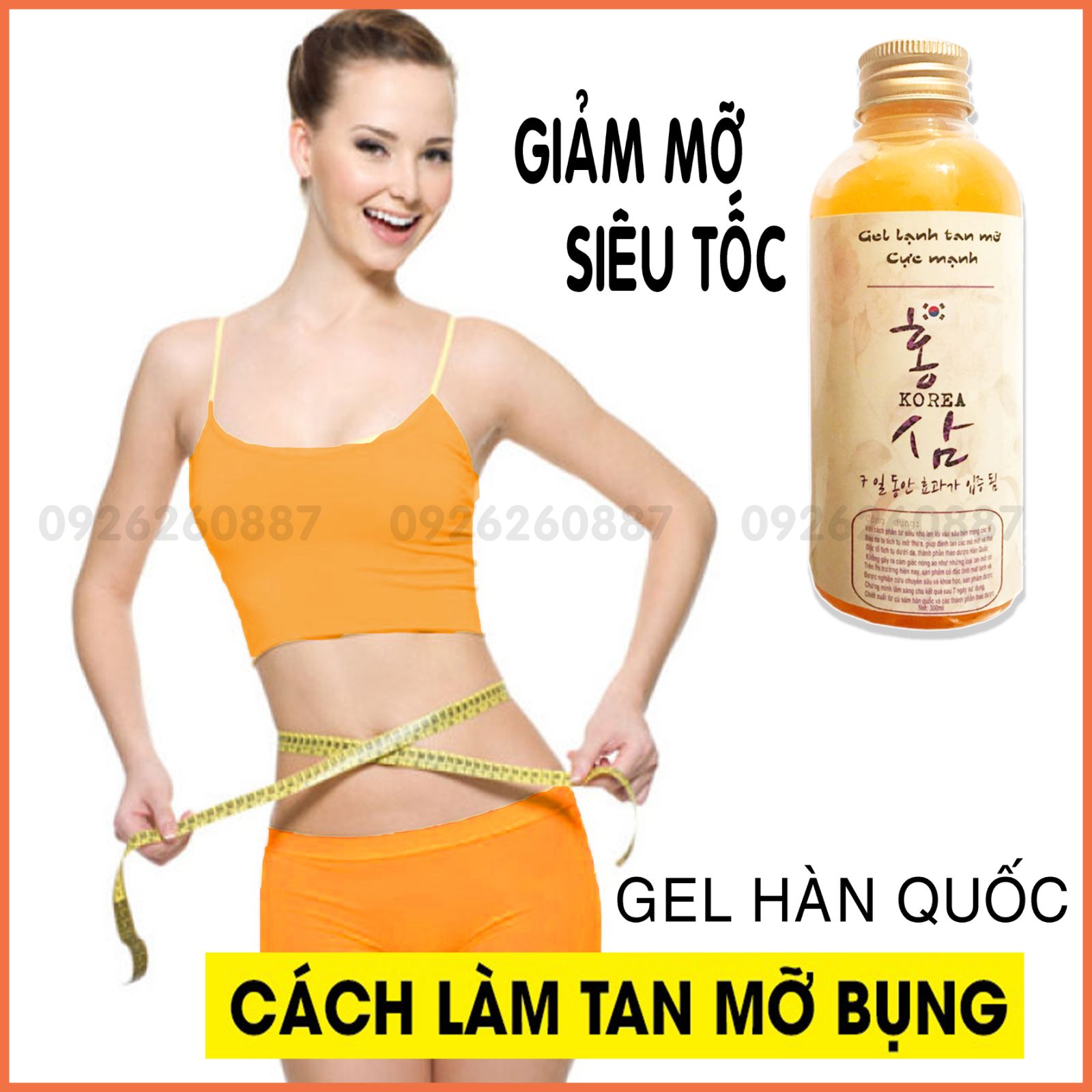 [HCM]Gel Lạnh Tan Mỡ Bụng .Đùi .Bắp Tay .Cấp Tốc Hàn Quốc