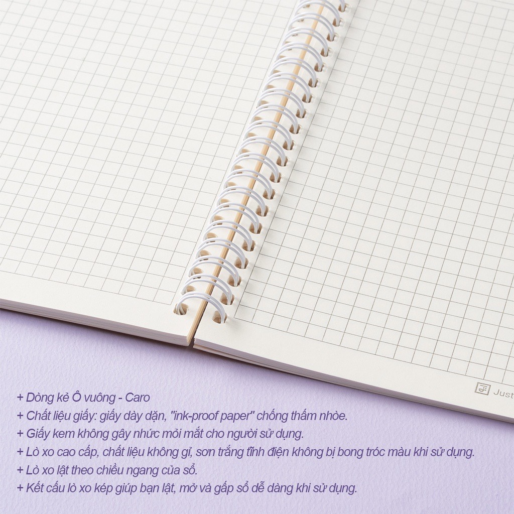 Sổ Lò Xo Bìa Nhựa Aicolor B5 Caro 120 Trang 100 GSM. VPP FUTUREBOOK. MSP: LC860. Giao mẫu ngẫu nhiên.