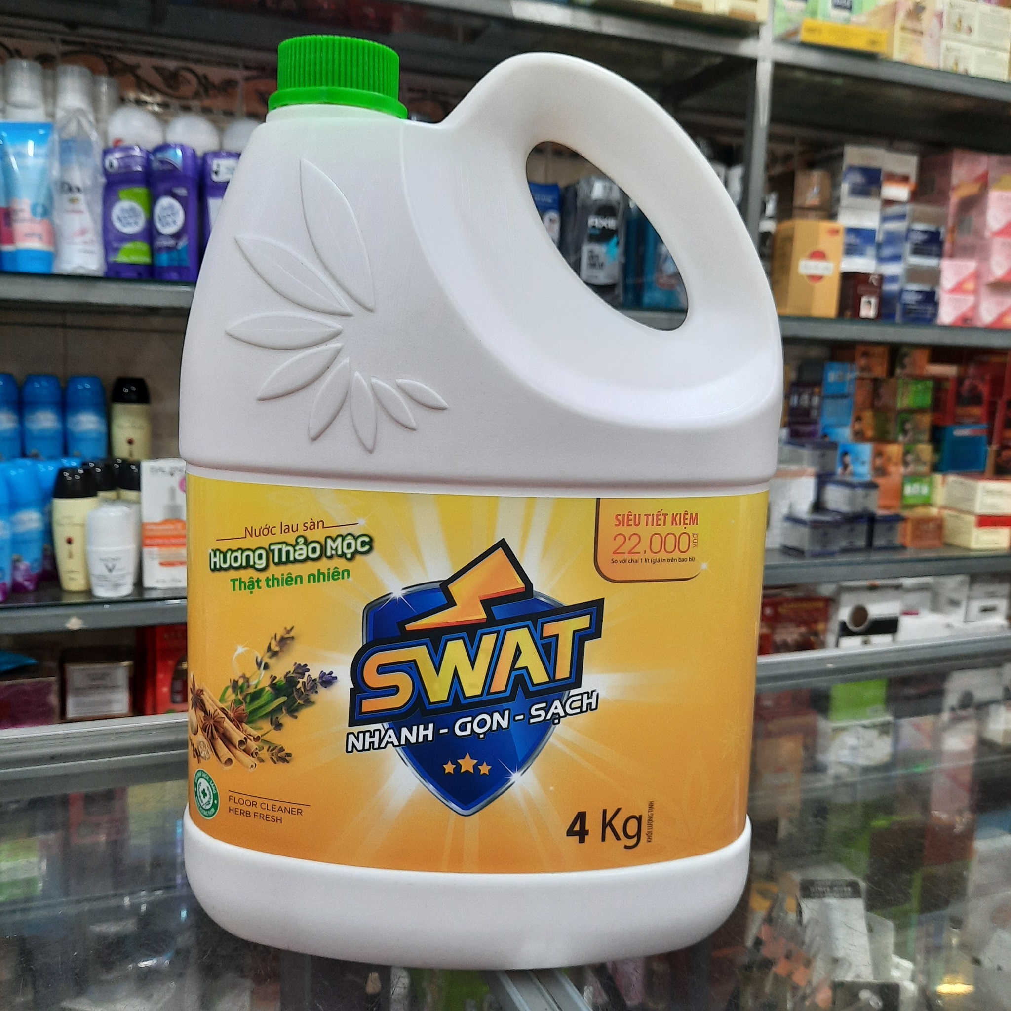 Nước lau sàn swat hương thảo mộc